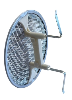 Preview: Variables Lueftungsgitter Aluminium eloxiert DN 145 für Rohre 80-125 mm